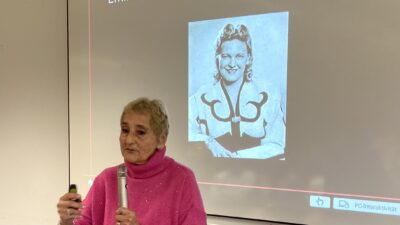 Erika Rosenberg (Buenos Aires, München) referiert über Emilie Schindler, die Frau von Oskar Schindler